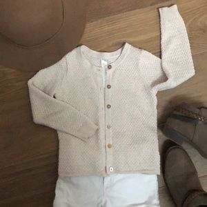 Cherokee blush button up sweater cardigan size 3T